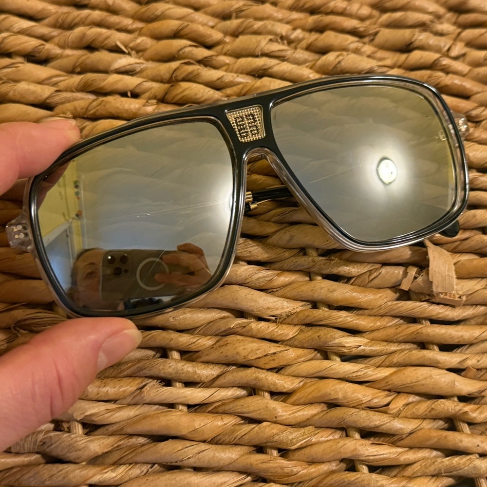 Dior Black Aviator Glasses with Oversized Frame